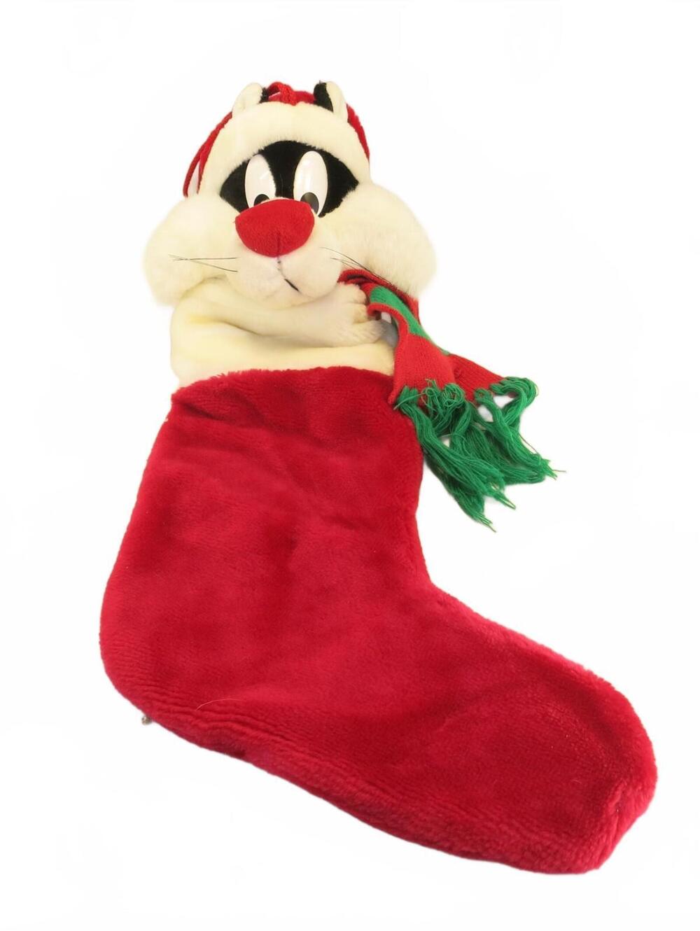 Sylvester The Cat 1995 Holiday Christmas Stocking by Warner Bros